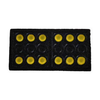 Domino plastique noir | Pièce Manquante