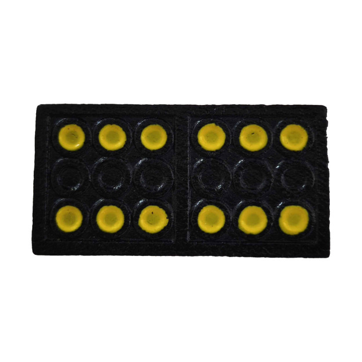 Domino plastique noir | Pièce Manquante