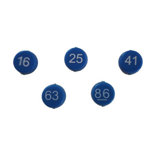 Jeton loto numéroté bleu | Pièce Manquante