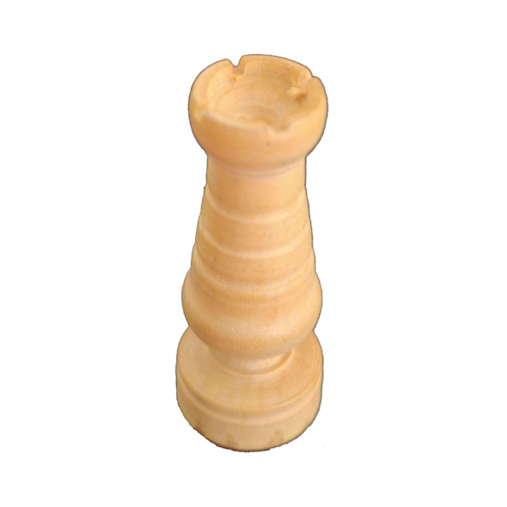 Tour échecs bois style 2 | Pièce Manquante