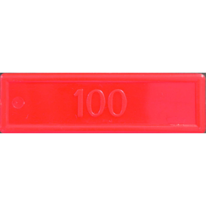 Jeton grand rectangle - Lot de 5 | Pièce Manquante