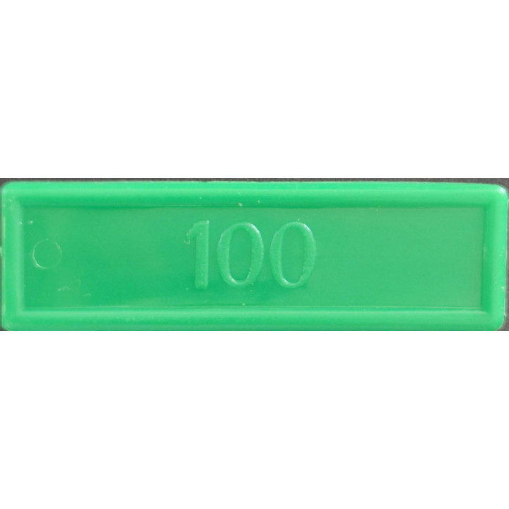 Jeton grand rectangle - Lot de 5 | Pièce Manquante