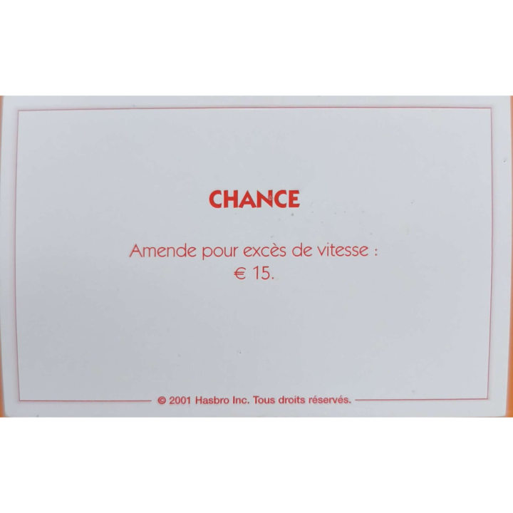 Carte Chance Caisse Monopoly - Toutes éditions | Pièce Manquante