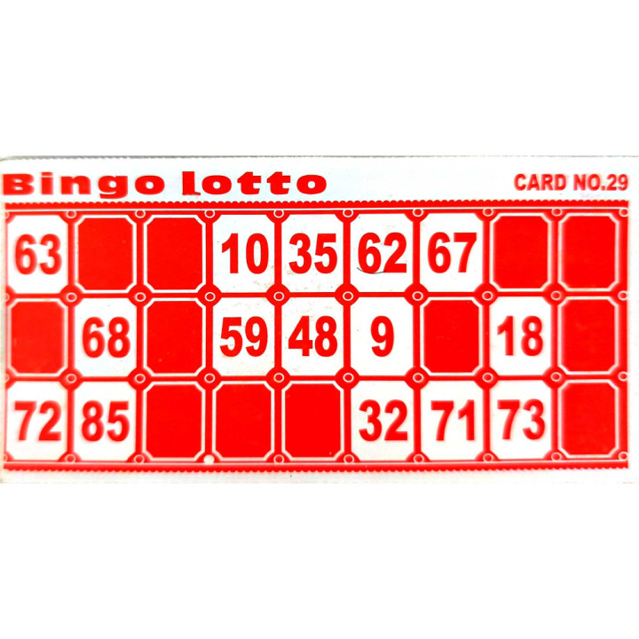 Cartons Bingo Loto - Lot de 5 | Pièce Manquante