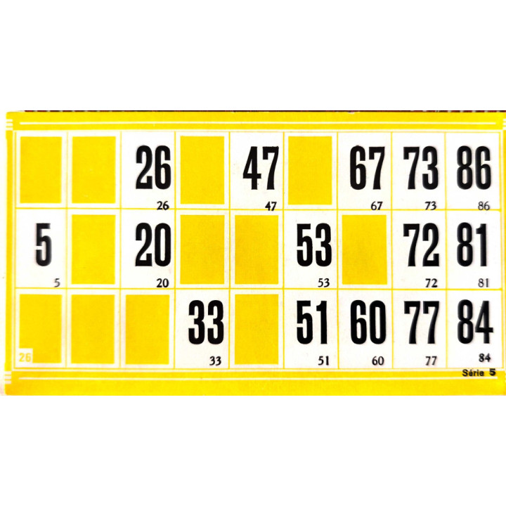 Cartons Loto couleur - Lot de 5 | Pièce Manquante